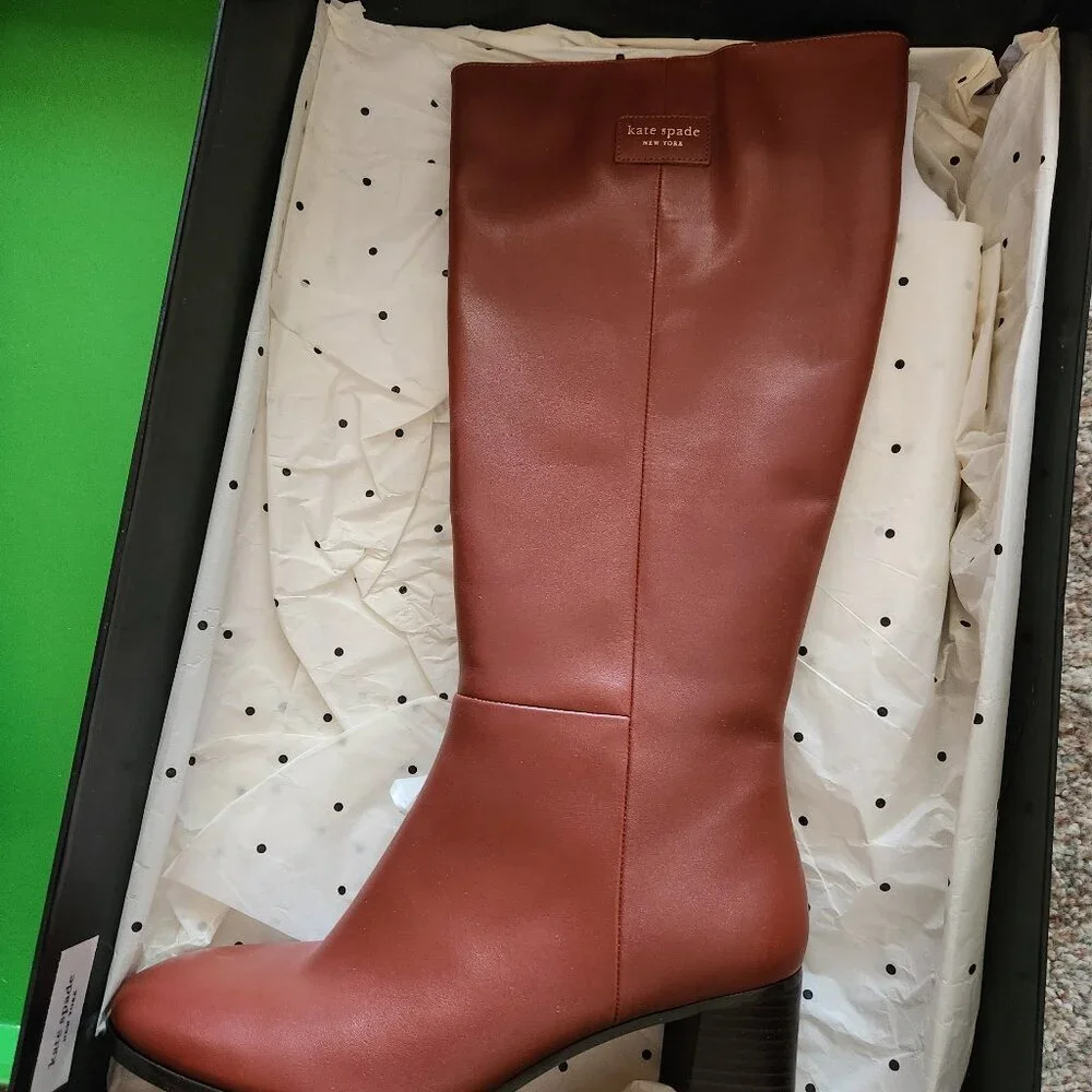 Kate Spade New York Aimee boots. Deep Umber. NIB. Size 9